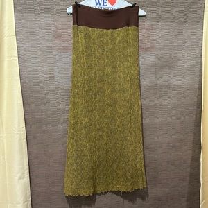 Dick & Jayne straight skirt fully lined with elastic waist - crochet top